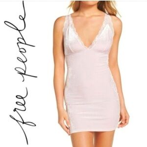 Free People Viper Velvet Chemise Dress - Lilac